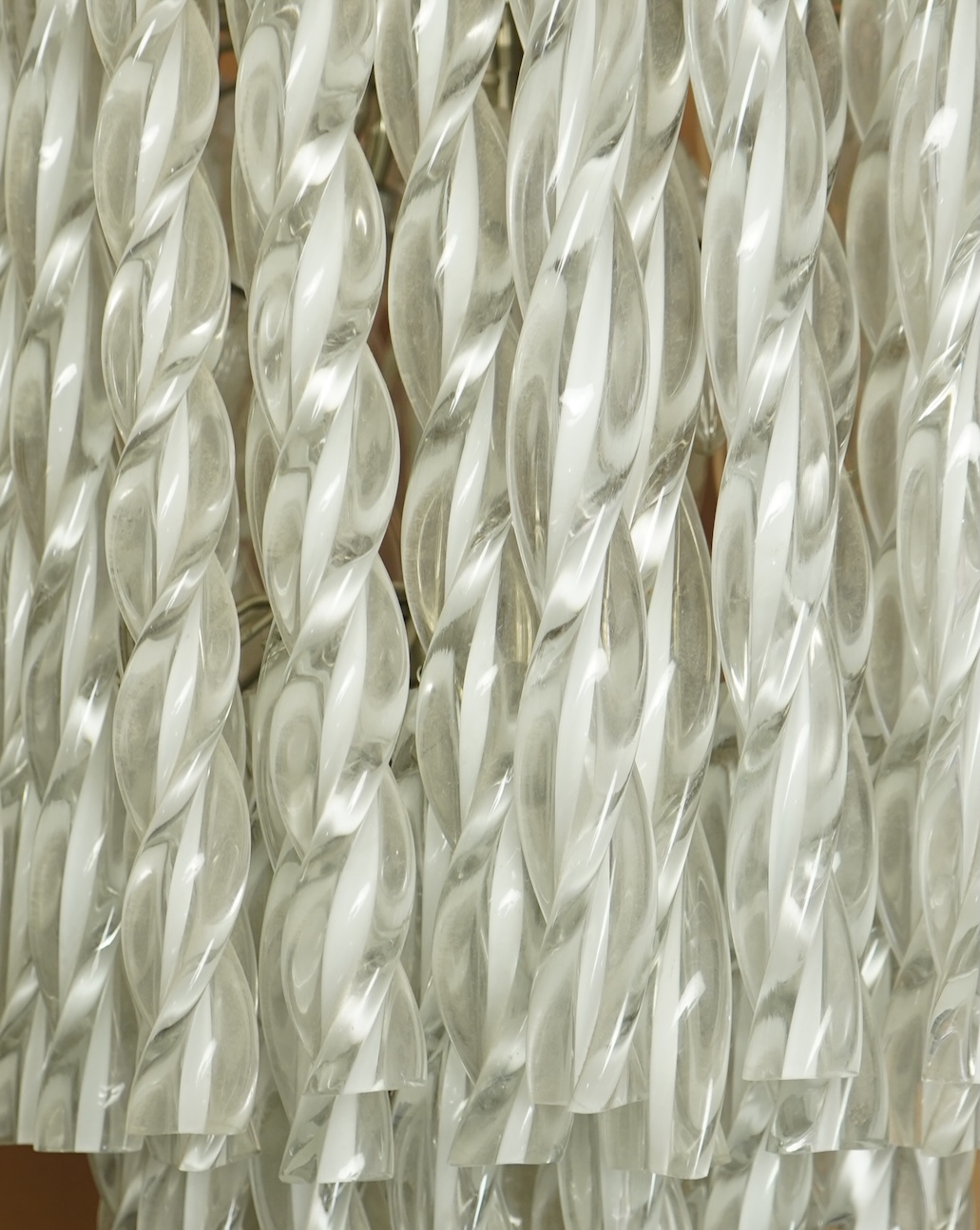 A pair of 20th century Murano glass chandeliers